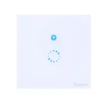 Sonoff WIFI Wireless Light Switch Touch Glass Panel Touch LED Light Switch Remote Control Via phone APP Smart Home Automation