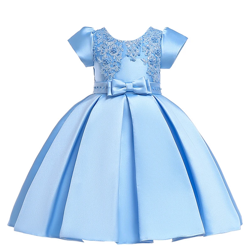 Детское Новогоднее праздничное платье рождественское платье принцессы с объемными розами для маленьких девочек Свадебный костюм для девочек