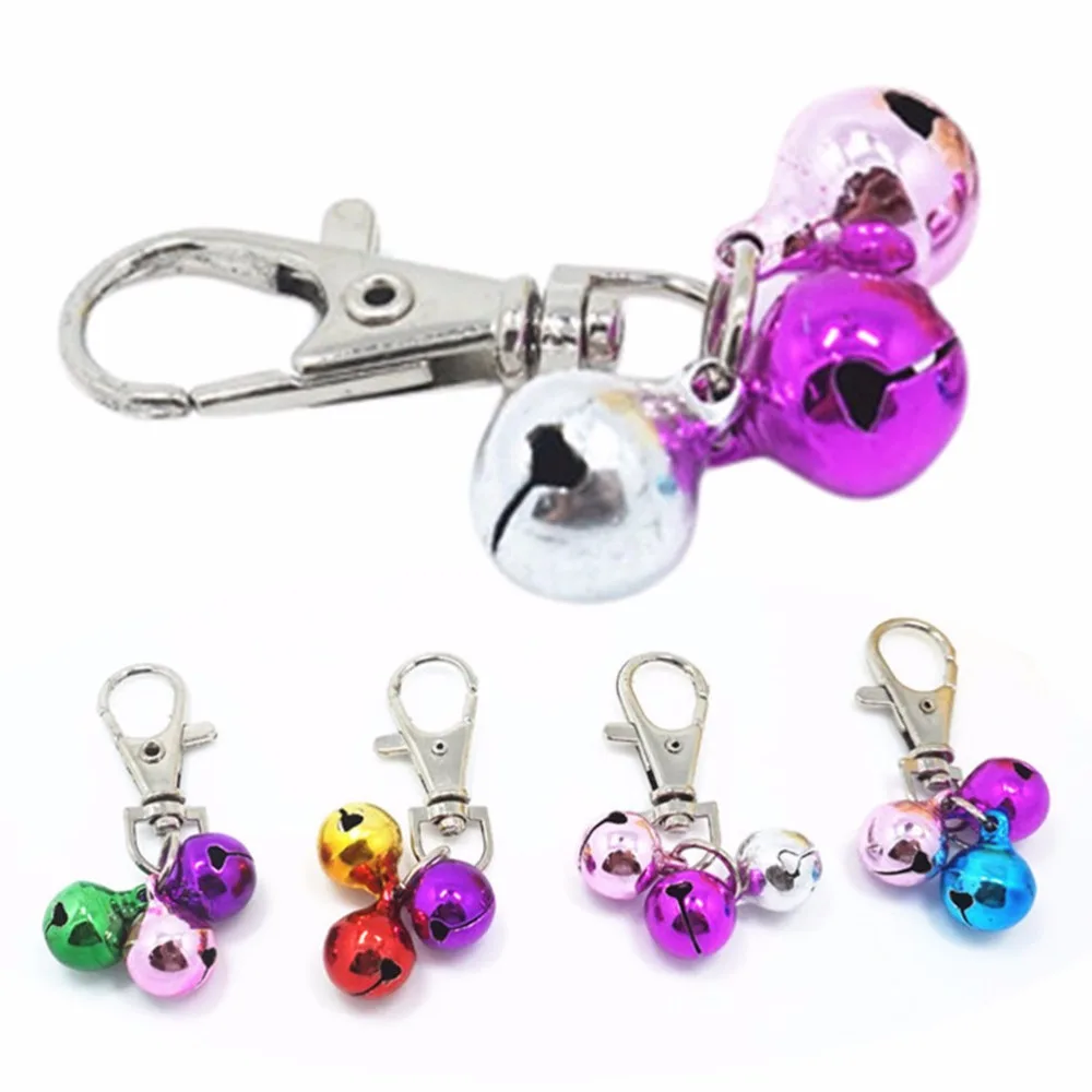 

Pet Supplies Colourful Pet Dog Bell Cat Animal Collar Clothe Charming Lobster Clasp Decor Random Colors Bell