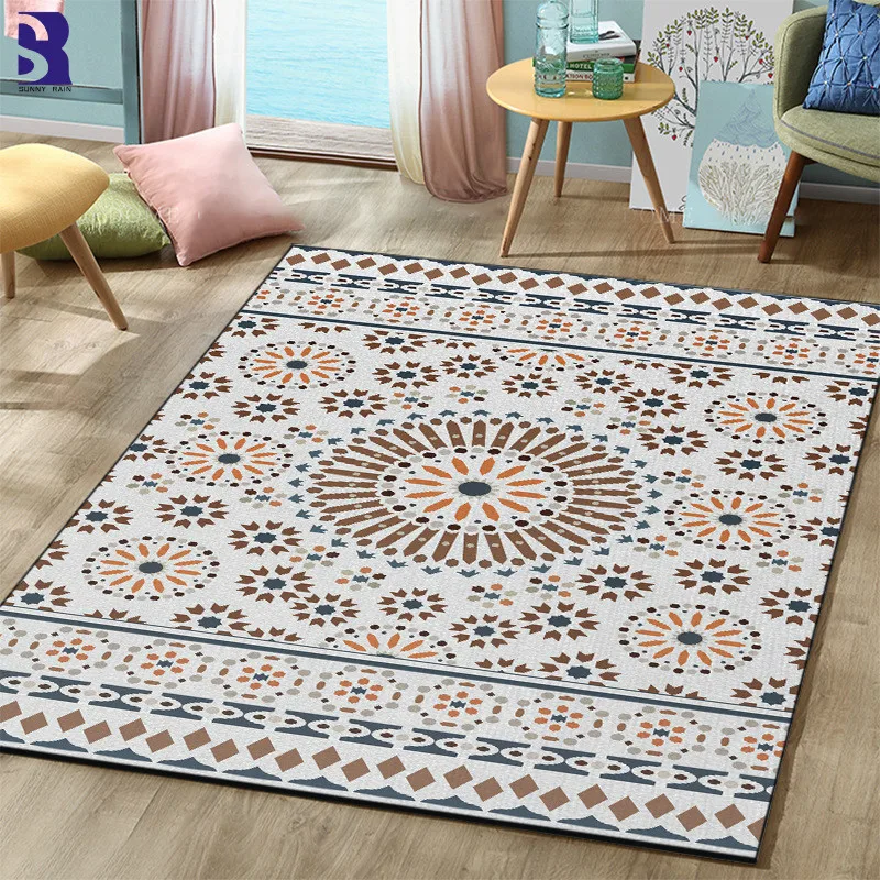 SunnyRain 1-piece Bohemia Area Rug For Living Room Kids Bedroom Rug and Carpet For Kitchen