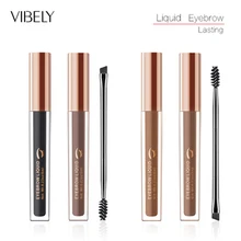 Крем для бровей водонепроницаемый легко носить Тушь для бровей Натуральный гель для бровей усилитель+ кисть+ расческа макияж для глаз 4 цвета