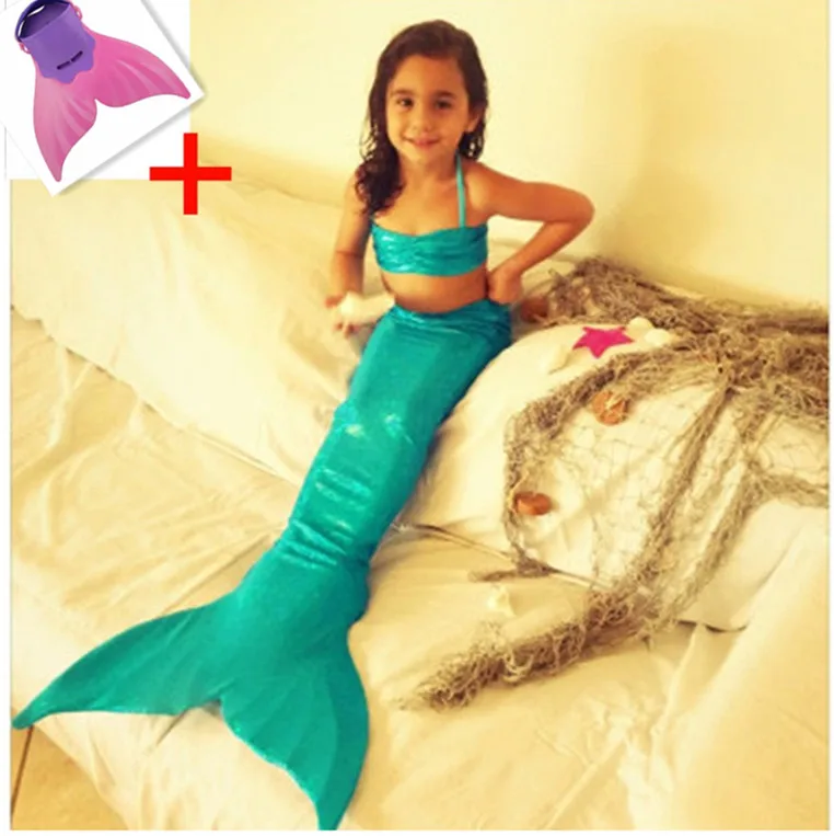 Kualitas Tinggi Ekor Putri Duyung Anak Berpakaian Anak Anak Putri Duyung Kostum Fantasia Putri Bikini Baju Renang Bikini Putri Duyung Sirip Di Pria