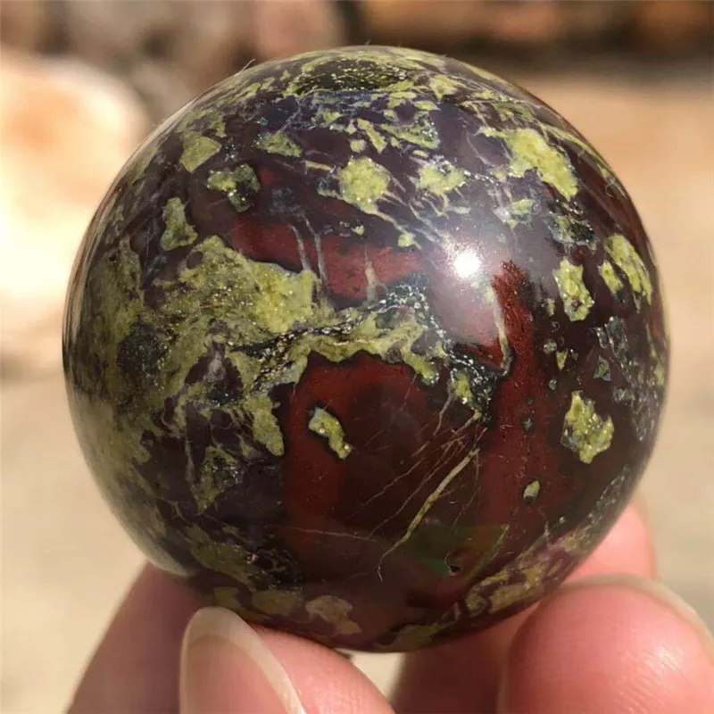 Natural Dragon Blood Stone Quartz Sphere Crystal Ball Reiki Healing 6pcs+ Details about   A+A 