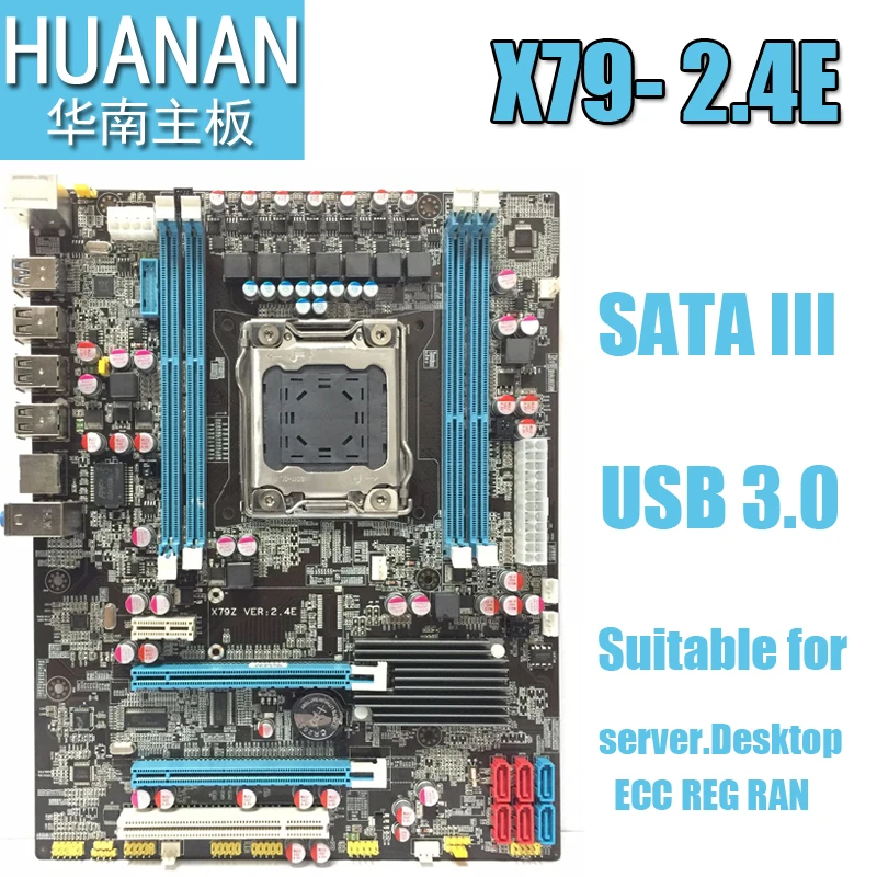 

HUANAN X79 E5 2.4E LGA 2011 DDR3 PC Desktops Motherboards Computer Computer Motherboards Suitable for server ECC ECC REG RAM