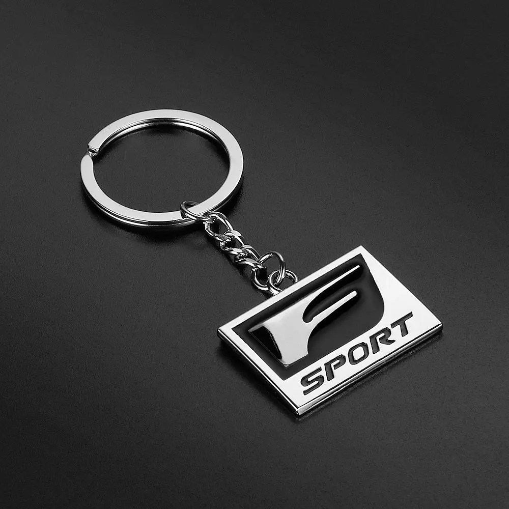 Металлический F спортивный эмблема значки логотип автомобильный брелок держатель для Lexus ISF RX GS ES CT LX BX GX автомобильный Стайлинг