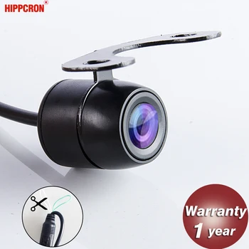 

Hippcorn Car Front Rear View Camera Waterproof HD Built-in Distance Scale Lines for Auto Parking Sensor System