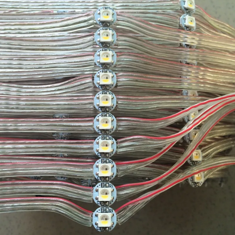 SK6812 Pre-soldered Addressable Individully RGBW led string Neutral white WWA pixel module light panel mini Board 50 x 5V