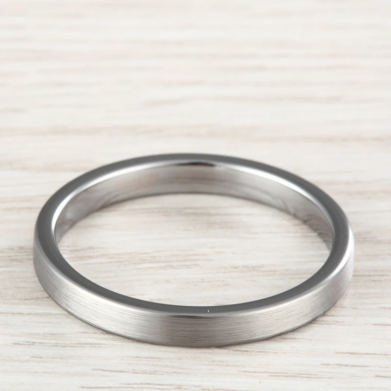 3mm Fashion Rings For Women Silver Vintage Tungsten Rings Anillos Anels For Female Beautiful Wedding Jewelry Girls Ring