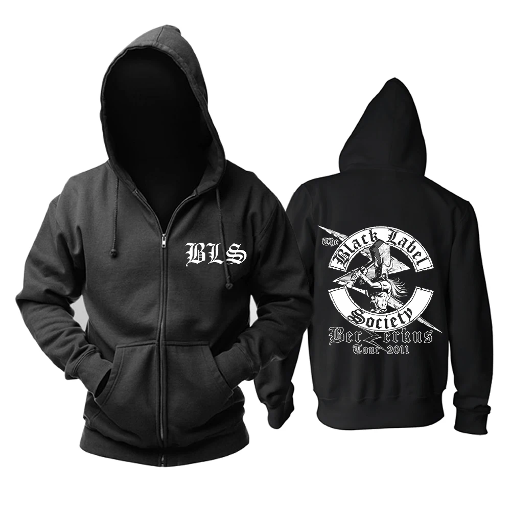 black label society zip up hoodie