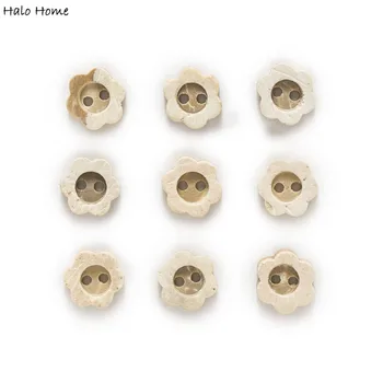 

30pcs Coconut Buttons Plum Flower Sewing Scrapbooking Handwork Clothing Gift Home Decor Card Making DIY 11mm