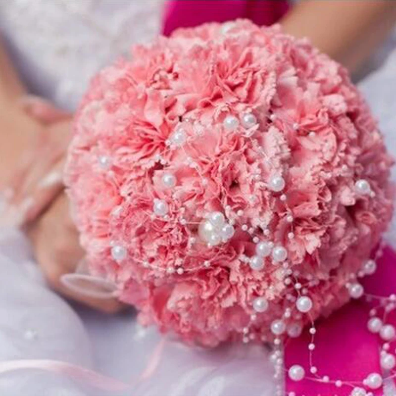 1 Meters Fishing Line Artificial Pearls Beads Chain Garland Flowers DIY Wedding Party Decoration Products Supply