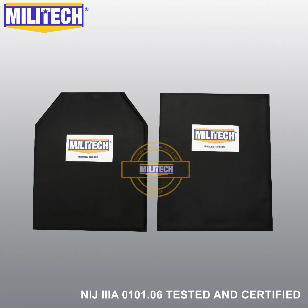 MILITECH Пуленепробиваемый Арамидных баллистических панель пуленепробиваемые средства ухода за кожей панцири STC & T Cut Plate Backer NIJ уровень IIIA 11 ''x