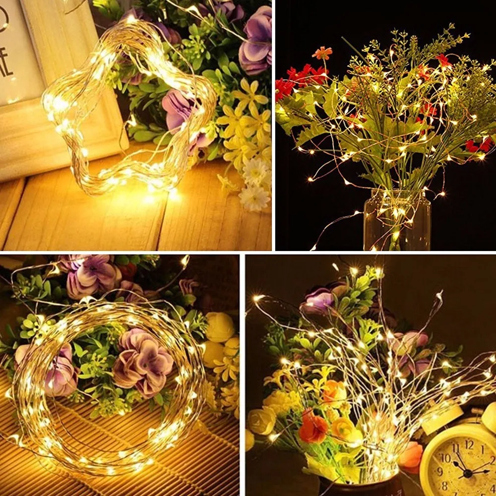 5 M Tiras de luces de LED Fairy batería powerlights con control remoto camping luces LED decoracion Año Nuevo Navidad luz al aire libre luminaria 5 M Tiras de luces de LED Fairy batería powerlights con control remoto camping luces LED decoracion Año Nuevo Navidad luz al aire libre luminaria