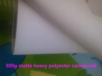 

300g heavy matt stretchable polyester canvas roll for Landscape painting print 30m per roll