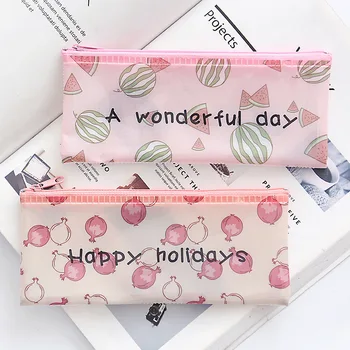 

1pcs Jiuhe stationery wholesale fruit grid bag A4 A5 B6 file bag grid bag