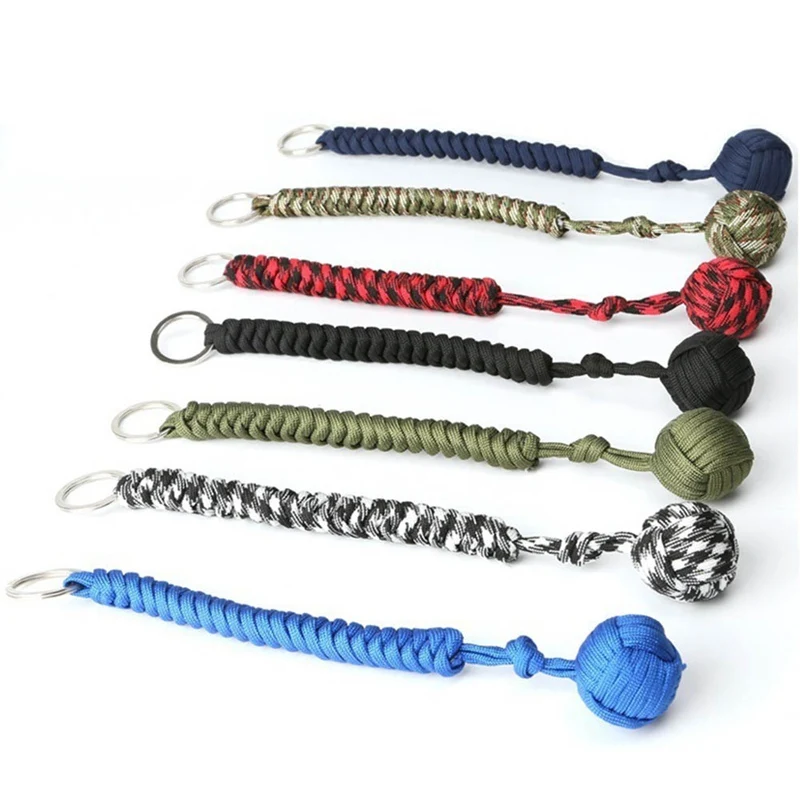 2018 Paracord Lanyard Keychain Outdoor Survival Tactical Military