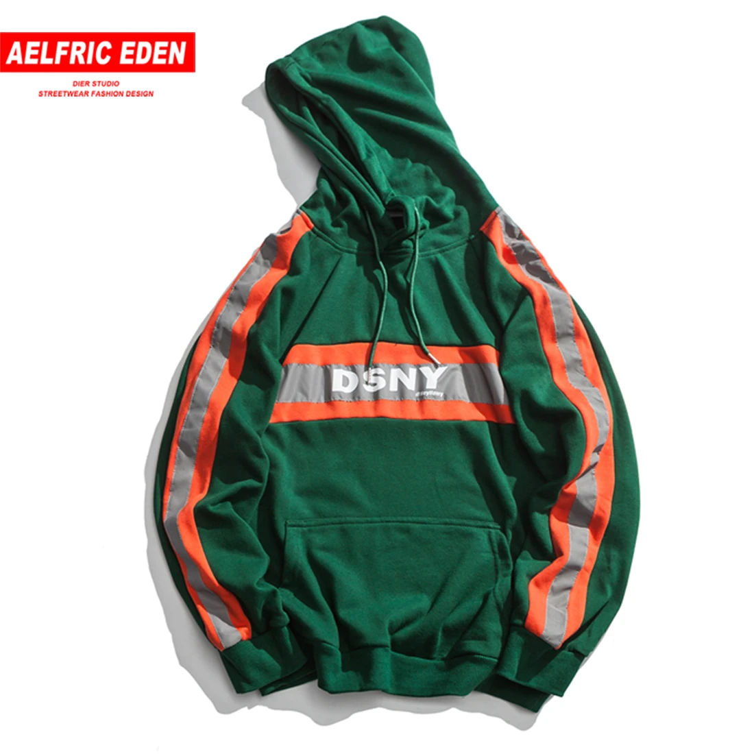 

Aelfric Eden Color Block Patchwork Letter Print Men Hoodies Harajuku Streetwear Casual Cotton Pullover Fashion Hooded Sweatshirt