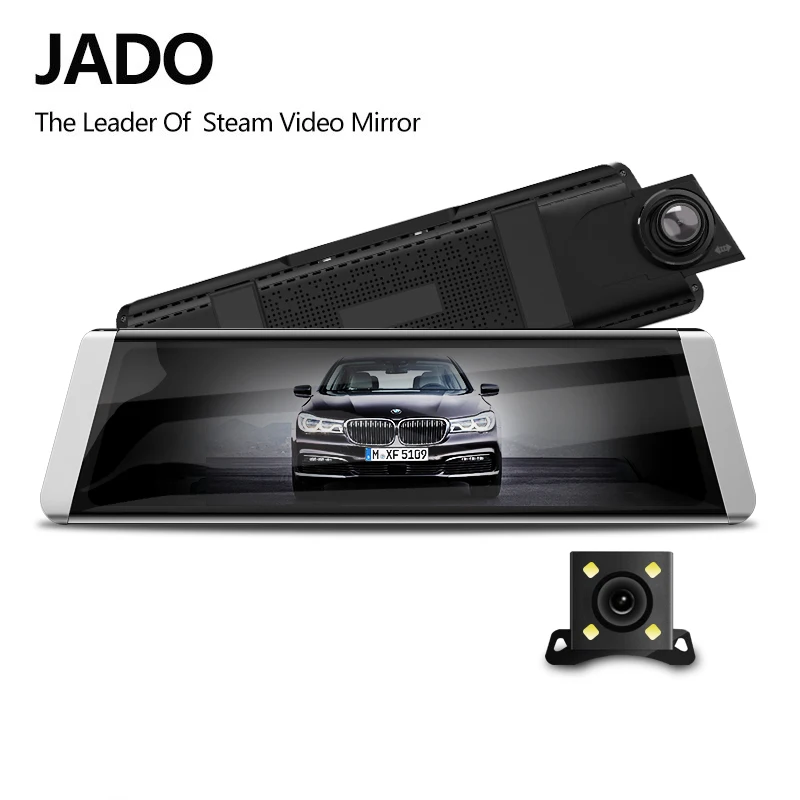 

JADO D800s X4 Stream Rearview Mirror LDWS GPS Track 10 IPS Touch Screen Full HD 1080P Car Dvrs Dash cam