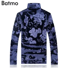 Batmo новое поступление зимняя высококачественная велюровая Мужская футболка с высоким воротом, большие размеры M, L, XL, XXL, XXXL, 4XL 59082