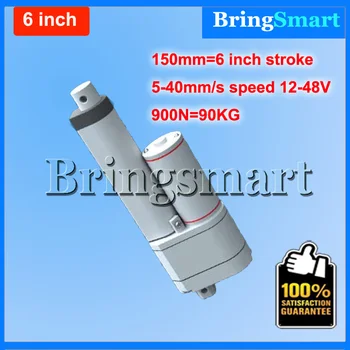 

Free shipping 6 Inch(150mm) Double Tube Linear Actuator 12-48V Dc Motor 5-40mm/s 900N Electric Tubular Motor With Potentiometer