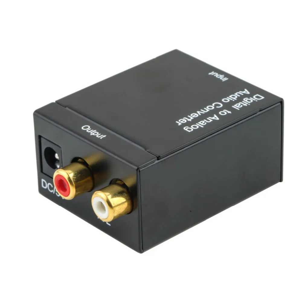 Digital to Analog Audio Converter Adapter Digital Optical Fiber Coaxial