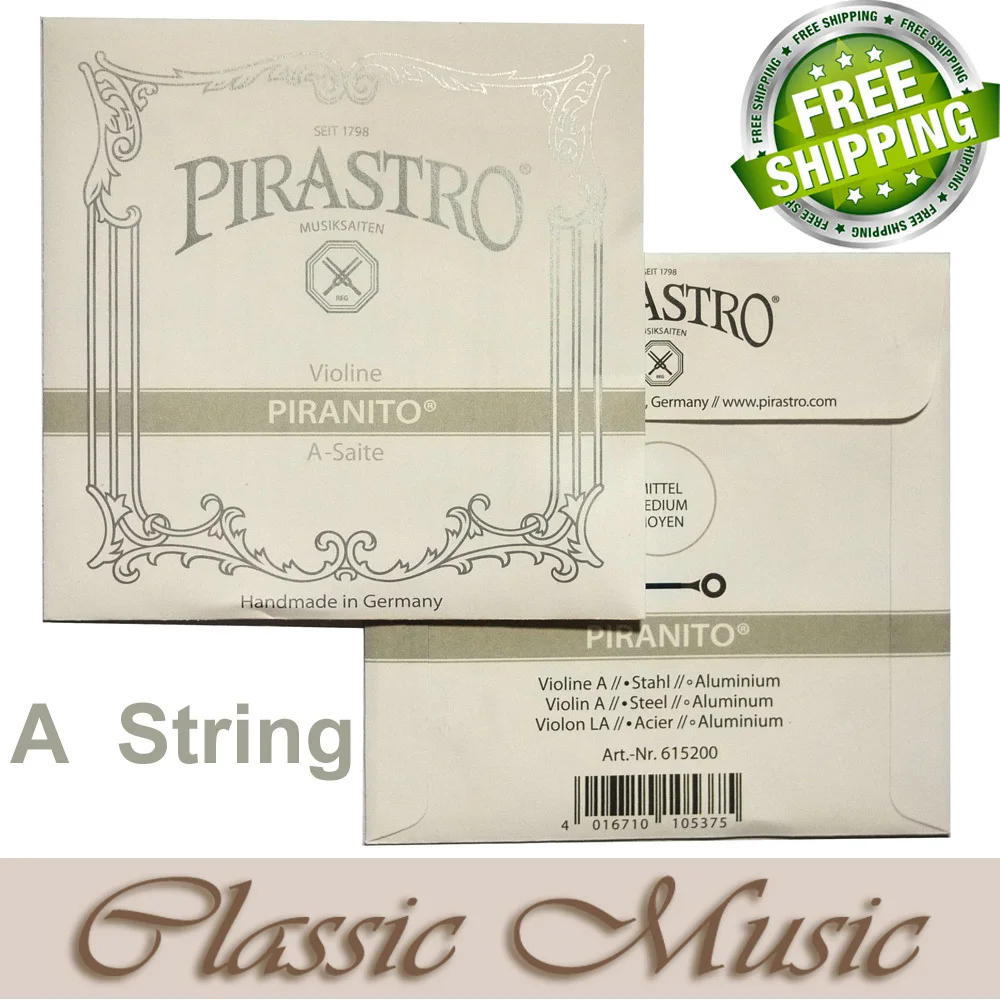 

Free shipping ,Pirastro Piranito Violin String ,Only A String(615200), Ball End, Made in Germany