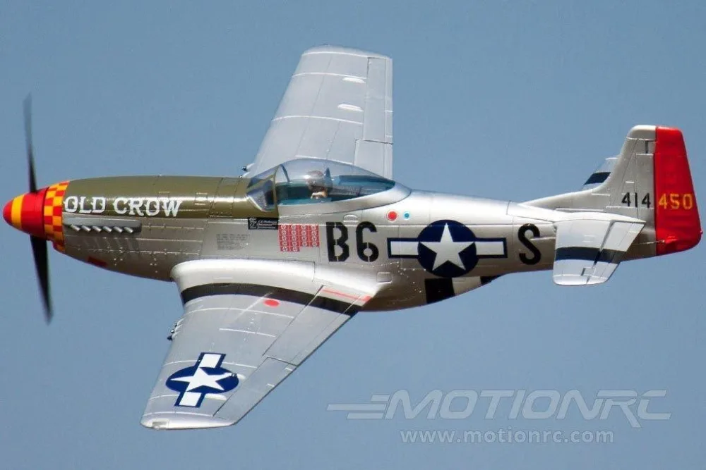 Радиоуправляемый самолет Warbird Freewing P51 2 лезвия старый ворона спортивная версия|plane