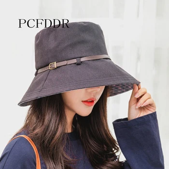 

PCFDDR Spring and Summer Fisherman's Cap Goddess Temperament Belt Sunscreen Cap.