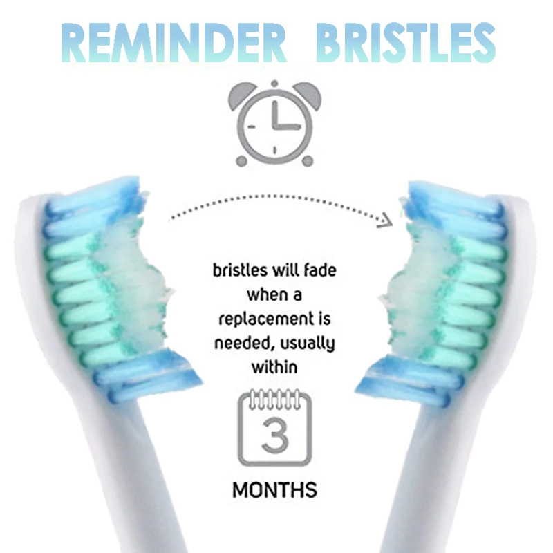 4 шт./упаковка с крышкой, электрические зубные щетки для путешествий, сменные головки для Philips SimplyClean HX6015