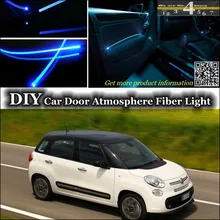Для Fiat 500L треккинг/жизнь/MPW внутренний окружающий свет тюнинг атмосферное волокно-оптическое освещение панели двери освещение