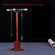 8 крючков простая ручка висячая палисандр кисть каллиграфия ручка держатель отдых четыре сокровища каллиграфия в рамке аксессуары комплект