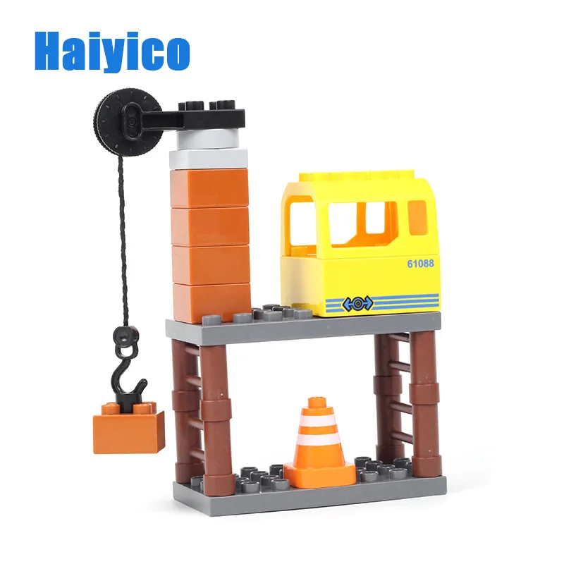 

Large Particles Model Action Figures Accessories Set Building Blocks DIY Toys Bricks set Compatible Duploe Big Lifting console