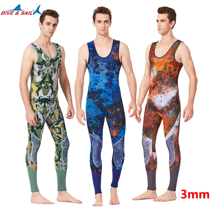 2019 Men 3mm wetsuit vest  Camouflage  spearfishing  suit  diving suit wetsuit Fishing and hunting clothing camo wet suit