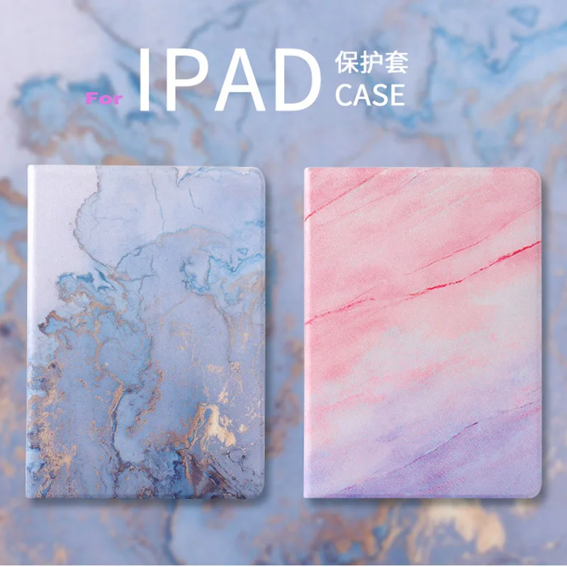 

For For iPad 2018 6th Generation 2017 5th Gen 9.7 inch Tablet Case Magnetic Smart Auto Wake Up Sleep Function With Glass Film