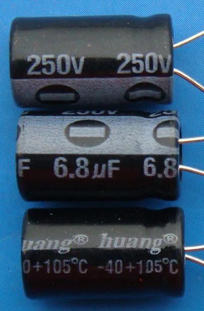 

Free Delivery.6.8 UF electrolytic capacitors 250 V 6.8 University of Florida