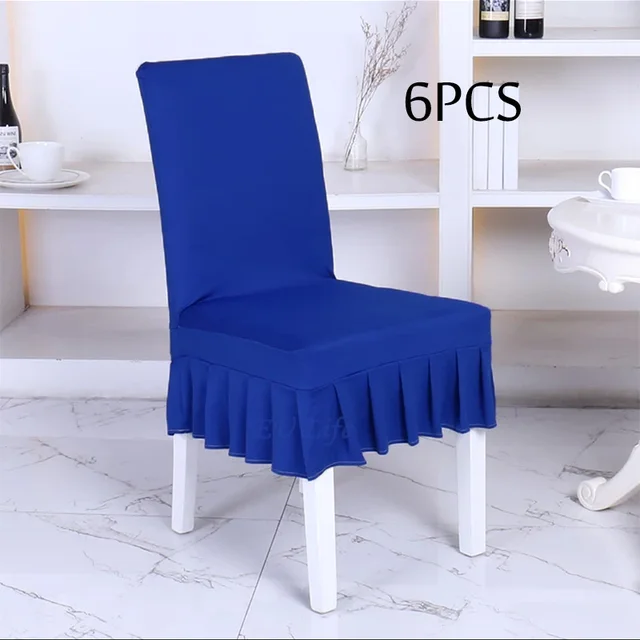 6 Unidades de Lycra spandex Fundas para sillas de Comedor hogar ... 6 Unidades de Lycra spandex Fundas para sillas de Comedor hogar ...