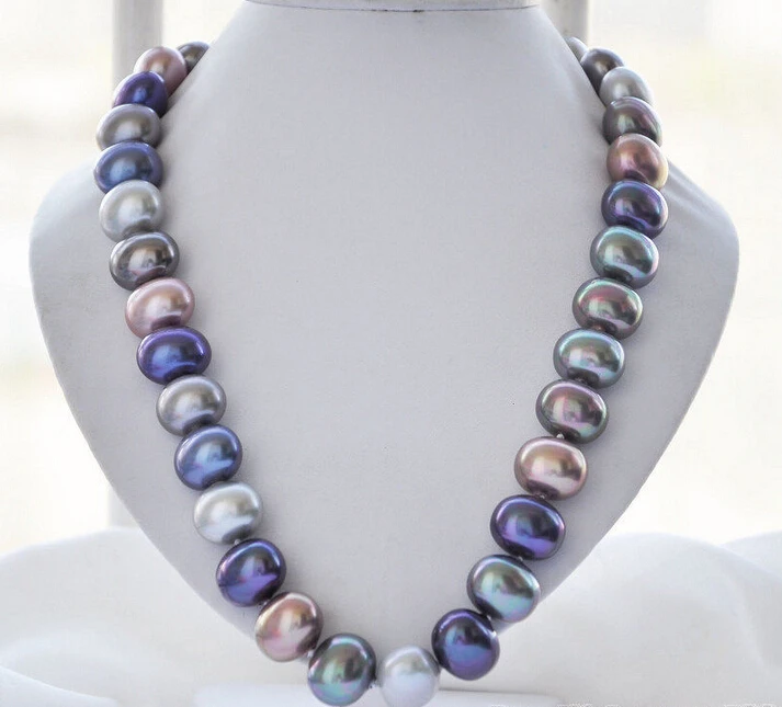 

1079 multicolor egg SOUTH SEA SHELL PEARL NECKLACE