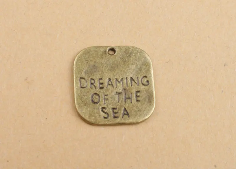 30PCS Antiqued Bronze DREAMING OF THE SEA Charm Pendants #91324