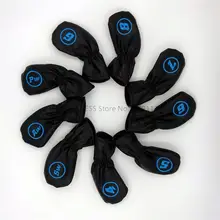 Щенок утюги для гольфа головные уборы из мягкой искусственной кожи Удобная железная головка клюшки для гольфа набор крышек#4~ 9PAS 9 шт./партия 2 цвета для мужчин и женщин