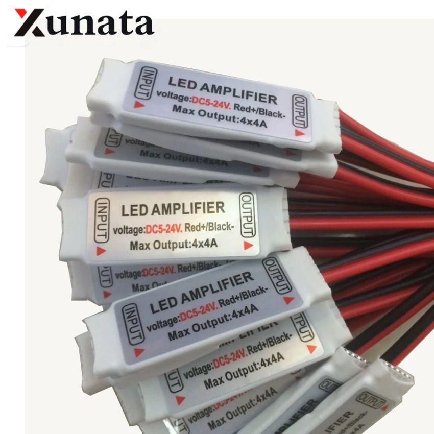 

DC5-24V 5pin Led Mini RGBW Amplifier 4CH x 4A for 5050 2835 RGBW LED Strip Light RGB