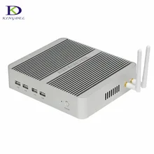 Newest Intel Mini PC 7th Gen. i5 7200U i3 7100U Dual Core Fanless Computer 8GB RAM 256GB SSD Metal Case HDMI VGA 8*USB 4K HTPC