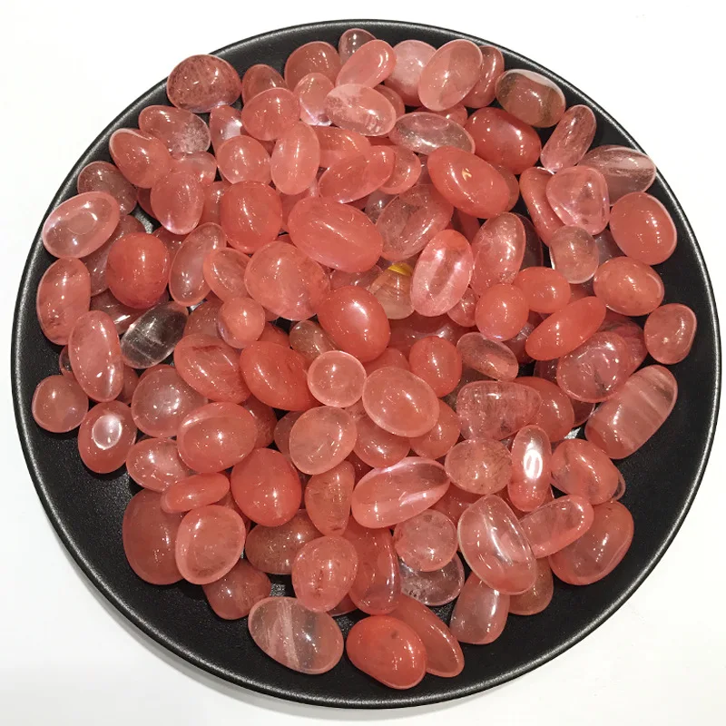 

50g High Quality Synthetic Red Smelting Gem Freeform Tumbled Stones Feng Shui Natural Stones Home Decoration