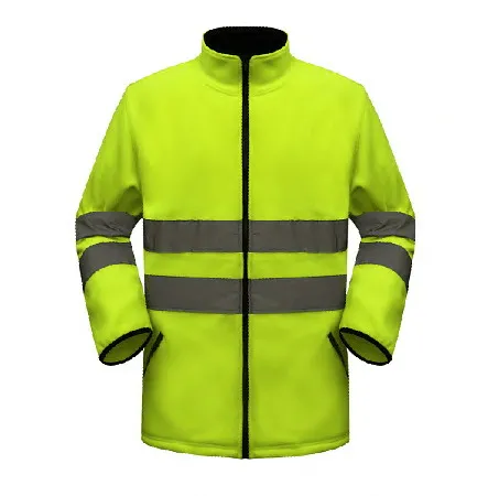 

high visibility reflective 100% polar HI-VIZ fleece jacket
