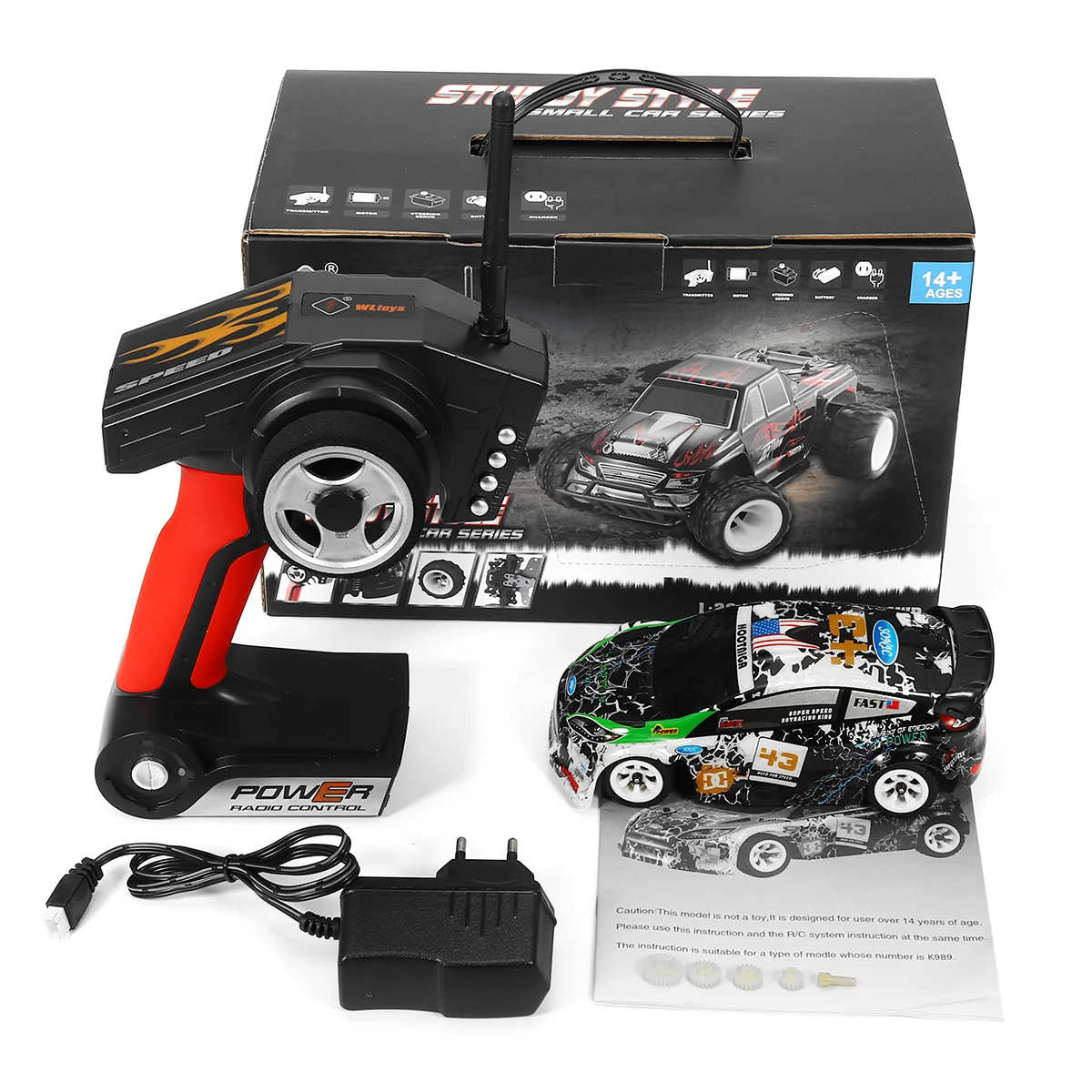 WLtoys K989 RC автомобиль RTR с передатчиком 1:28 2,4G 4CH гоночный автомобиль RTR внедорожник матовый пульт дистанционного управления детские игрушки