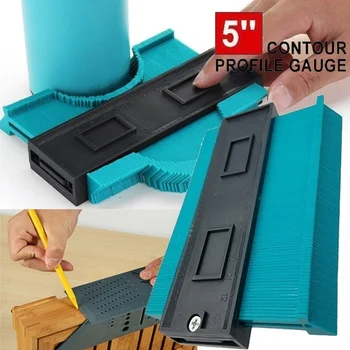 

5-Inch Plastic Contour Gauge Duplicator Copy Irregular Shapes For Perfect Fit and Easy Cutting Profile Measuring Tool