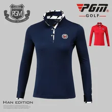PGM высокое качество Гольф Спортивная осень-зима Женские Длинные рукава футболка 3D Трехмерная вырезать Для женщин Гольф Рубашки для мальчиков