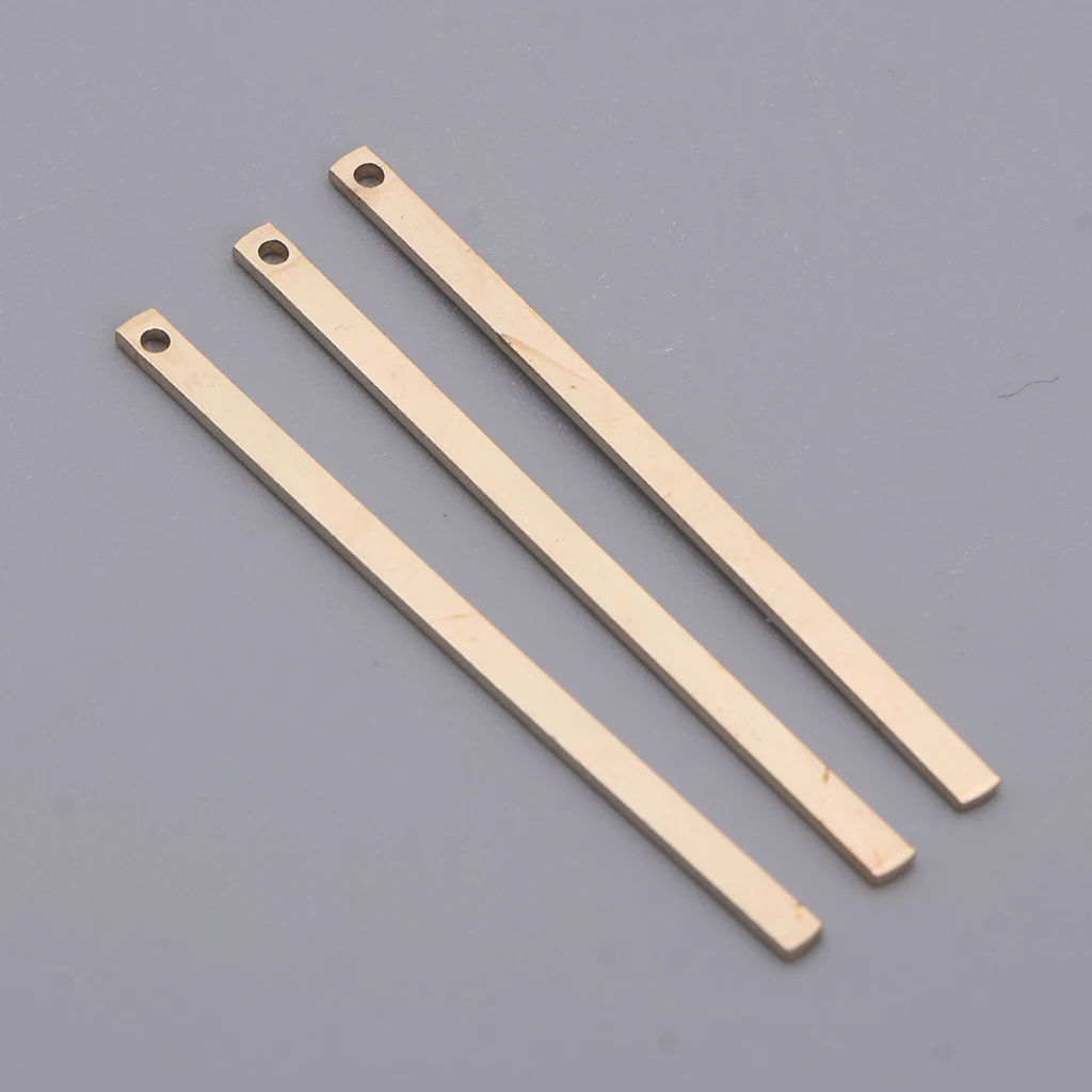 10 Piece Alloy Flat Rectangle Blank Coin Engraving Stamping Charms Tag Pendant Necklace Bracelet Pendants for DIY Jewelry Making