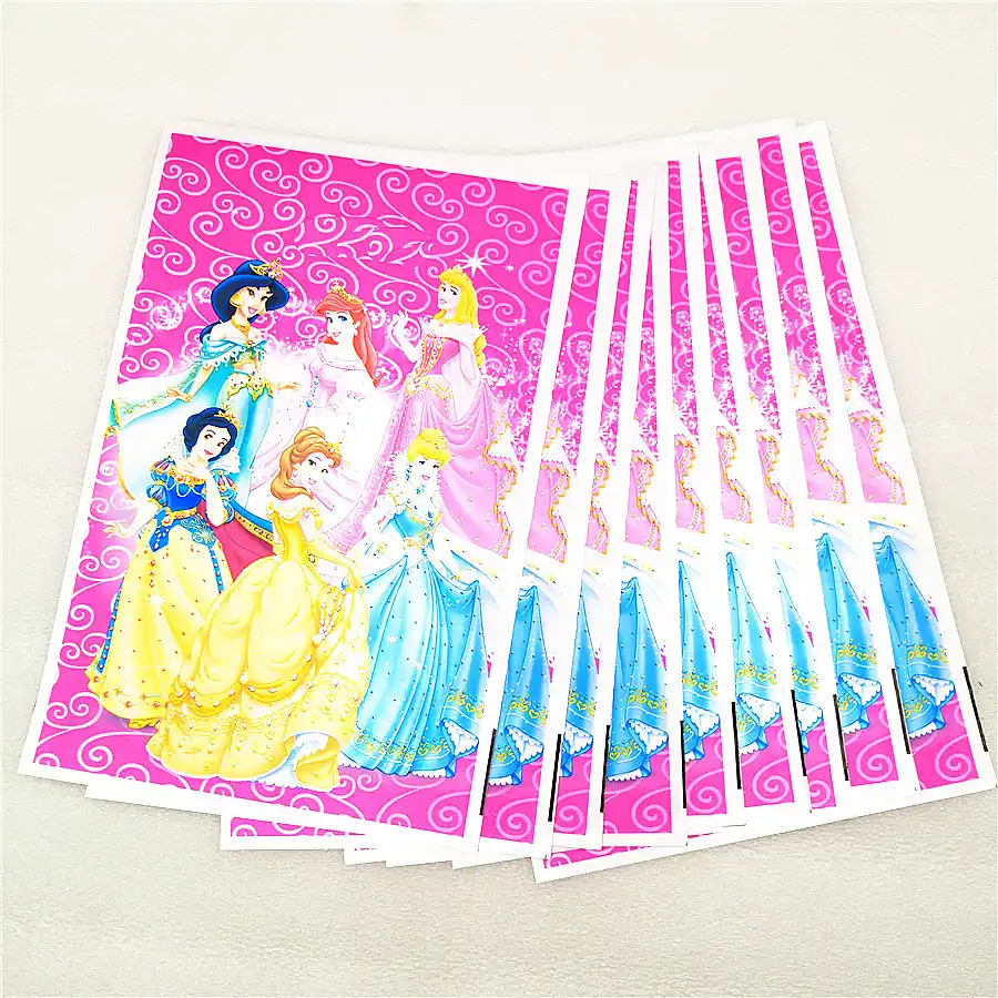 10p Ariel Blanche Neige Belle Cendrillon Jasmine Princesse Aurore Sac En Plastique Pour Cadeau De Bonbons Loot Pour Enfant Fournitures De Decoration Pour Fete D Anniversaire Aliexpress