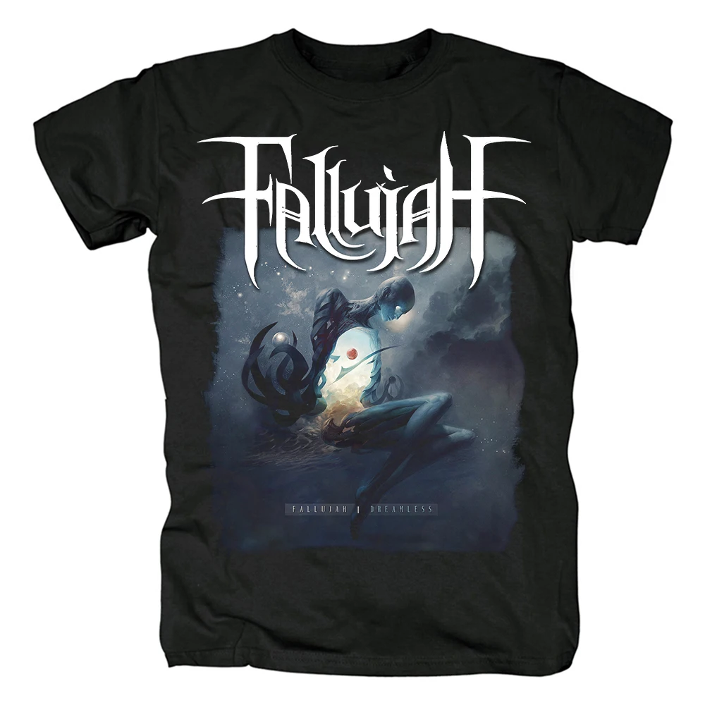 Bloodhoof Fallujah Death Metal New Cotton black Short Sleeve T-Shirt | Мужская одежда