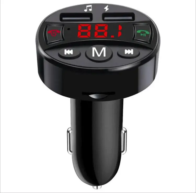 

BEESCLOVER USB Charger Handsfree Wireless Bluetooth FM Transmitter Car Kit Mp3 Player Car Bluetooth Kit USB charger